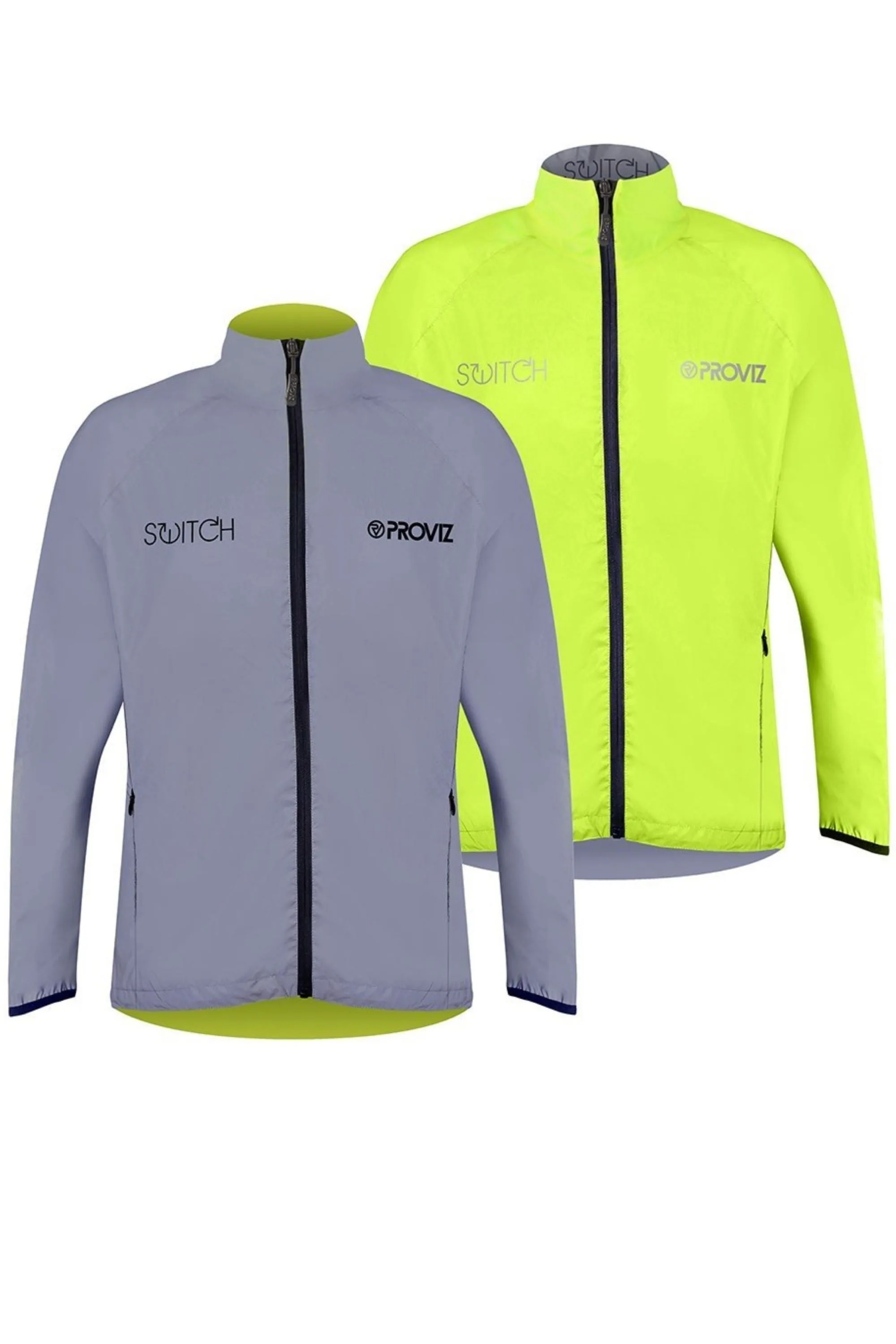 Switch Mens Reflective Reversible Cycling Jacket - - Size: XXL - Proviz - FashionsVida