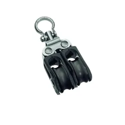 Double Swivel Pulley 275kg 5 Mm Black 20 x 66 mm unisex