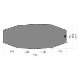 Zeltunterlage Floor Sheet LT Rokua 3 steingrau oliv Default Title adult