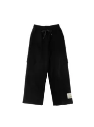 Pantalone felpa cargo NERO 8