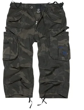 Camouflage/Flecktarn Short - Industry Vintage 3/4 - M bis XXL - für Männer - Größe L - darkcamo - Männer - male - Brandit - FashionsVida
