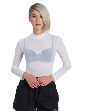 Body A Maniche Lunghe Reflective Tech Mesh White L - Umbro - FashionsVida