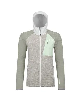 Veste polaire à capuche Classic Knits gris clair S - Ortovox - FashionsVida
