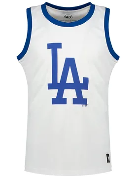 Maglietta Senza Maniche Mlb 15126191 Los Angeles Dodgers White Wash XL - 47 - FashionsVida