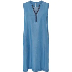 Vestido de playa corto sin mangas