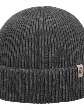 Cuffed Beanie with Cashmere by - grey - Female - Size: One Size - roeckl - FashionsVida