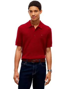 Polo à Manches Courtes Mw0mw44761 Regatta Red L - Tommy hilfiger - FashionsVida