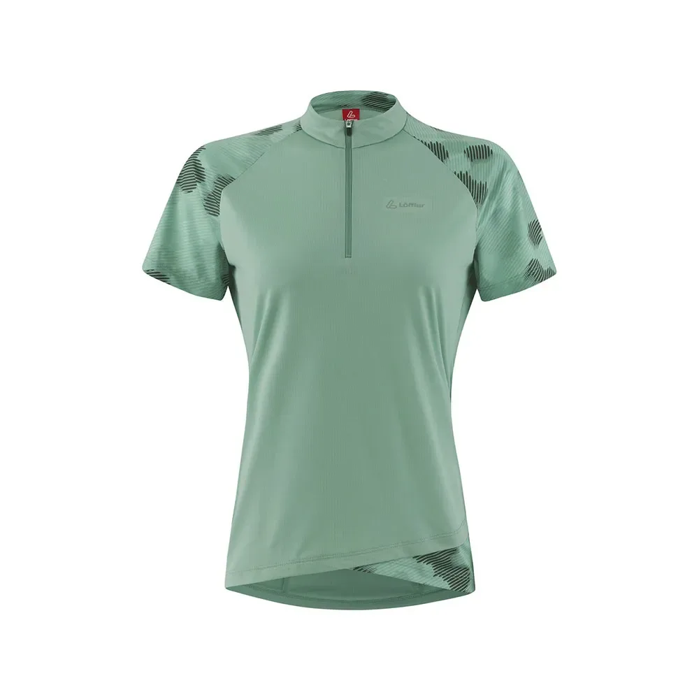 Maillot à Manches Courtes Half Zip Maja Rise - Loeffler - FashionsVida