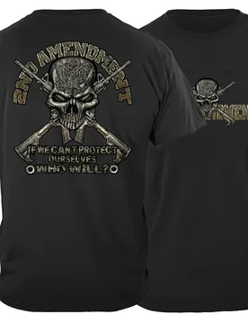 Nd Amendment Patriotic Skull Cross Rifle T-Shirt. Summer Cotton Short Sleeve O-Neck Men's T Shirt New S-3XL - Aliexpress - FashionsVida