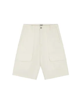 Canvas Cargo Shorts pantaloncini corti in canvas con tasconi - cream - Arte Antwerp - FashionsVida