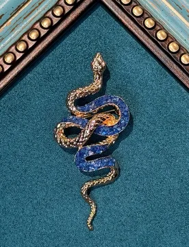 Vintage Blue Crystal Snake Brooches Luxury Art Deco Silver Plated Rhinestone Jewelry For Women Brand High Qualit Gift Birthday - Aliexpress - FashionsVida