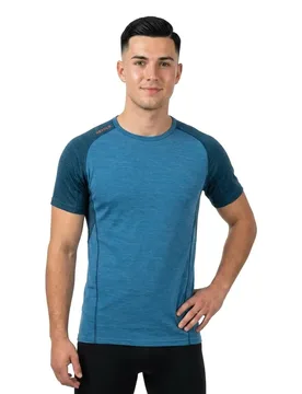 Running Merino 130 Short Sleeve T-shirt Blue 2XL Men - Devold Of Norway - FashionsVida