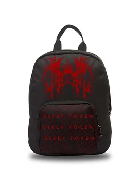 Mini-Rucksack - Grunge Logo - schwarz/rot - Lizenziertes Merchandise! - Unisex - unisex - Sleep Token - FashionsVida