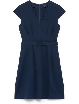 Vestido corto sin mangas con escote pico - Caroll - FashionsVida