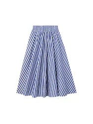 Jupe midi bleu marine 34