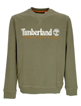 Felpa Leggera Girocollo Uomo Embroidery Logo Crew Neck Cassel Earth - Timberland - FashionsVida