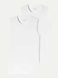 Tank Top 2er-Pack Weiß XL