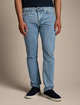 Delaware Slim Fit Jeans Blue Denim male - BOSS - FashionsVida