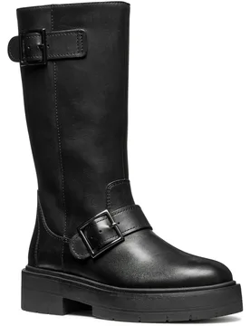 D Spherica Ec7 Leather Womens Black Boots - Size Uk 5 - Geox - FashionsVida