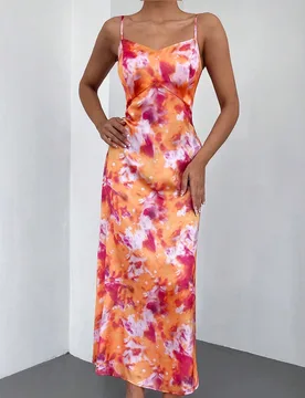 Vestido de tirantes de tie dye XL - Shein - FashionsVida