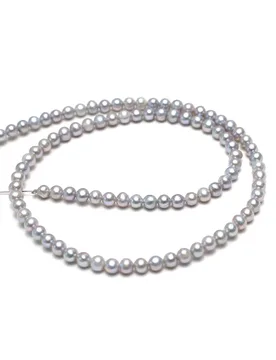 AA 3-4mm Irradiated Gray Natural Freshwater Pearls Near-round Beads for Jewelry Making DIY Women Necklace Bracelet Accessories - Aliexpress - FashionsVida