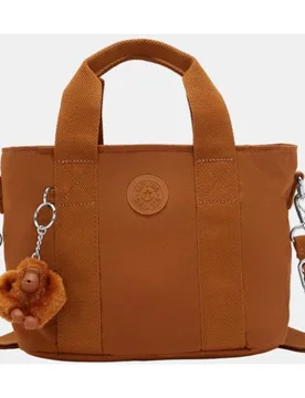Bolso tote pequeño con asas de mano y correa ajustable - Kipling - FashionsVida