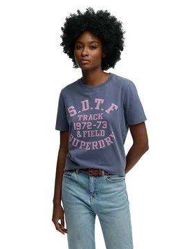 Maglietta A Maniche Corte Vintage Prep Pocket Mariner Navy L - Superdry - FashionsVida