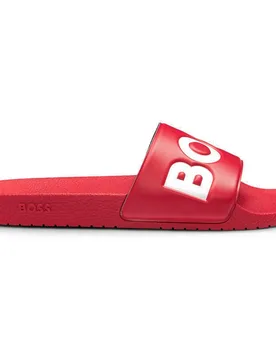 Ciabatte Aryeh 10251721 Dark Red EU 45 - BOSS - FashionsVida