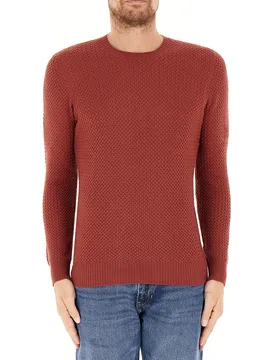 Maglione lavorato MATTONE 50 - Gran Sasso - FashionsVida
