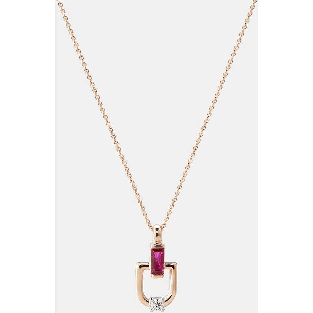 Colgante de oro, diamantes y rubí - El Corte Inglés - FashionsVida