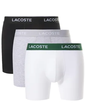 Er Boxershorts Long Black / White / Grey S Herren - Lacoste - FashionsVida