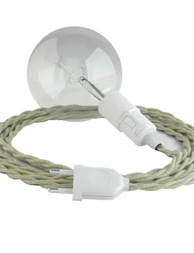 Cables Suspension Luminaire Tc43 3 M Taupe / White One Size - Creative - FashionsVida