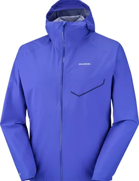 Veste imperméable et coupe-vent de trail - Bonatti Waterproof Jkt M Clematis Blue - Taille XL - Bleu - Salomon - FashionsVida