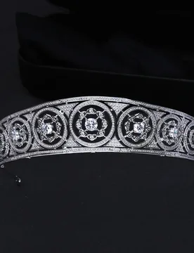 European and American Style Exquisite Fashion sliver color Crown Stereo Jewelry Women's Tiara Dress Decoration Wedding Gift H-57 - Aliexpress - FashionsVida