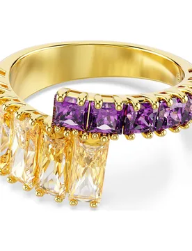 Anello Matrix, Taglio misto, Multicolore, Finitura oro 18K 60 - Swarovski - FashionsVida