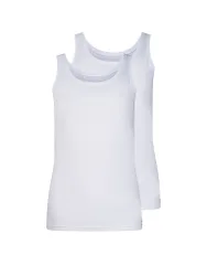 Unterhemd 2er Pkg ADVANTAGE COTTON STRETCH white weiss 42 Damen