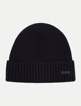Boss Black Beanie Fati Blau - BOSS - FashionsVida