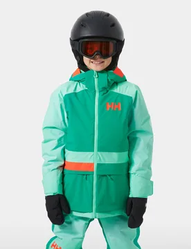 Junior Girls’ Stellar Jacket 2.0 Green 12 - Lagoon Green - Male - Helly Hansen - FashionsVida