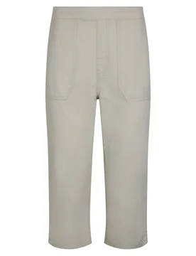 Weird Fish Anyar 3/4 Length Ripstop Trousers Size 18 - women women all-womens women shorts women trousers-jeans women trousers-jeans trousers - Oyster - FashionsVida