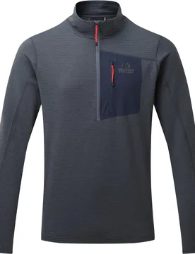 Polaire stretch et légère zippée - Lumiko M Zip T Ombre Blue/Cosmos - Taille M - Gris - Mountain equipment - FashionsVida