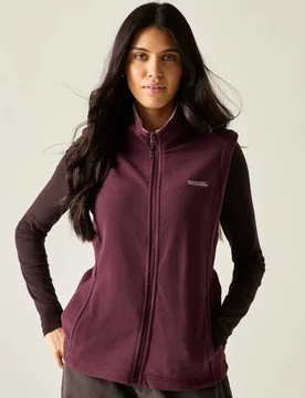 Sweetness Fleece Funnel Neck Zip Up Gilet Purple female - Regatta - FashionsVida