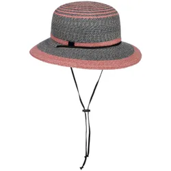 Cilly Sun Hat with Chin Strap by - blue-red - Damen - Size: M (57-58 cm)