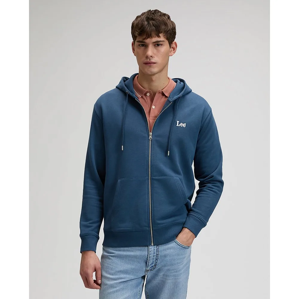 Sudadera con capucha de hombre con cremarella - Lee - FashionsVida