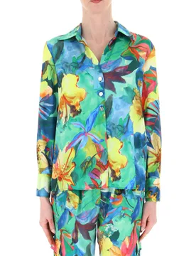 LIU JO Blusa in raso MULTICOLOR 40 - Liu jo - FashionsVida