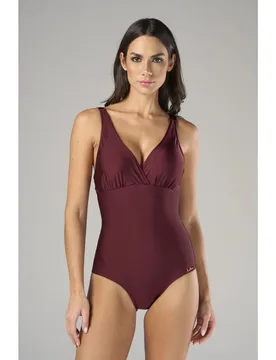 Bañador de mujer cuello halter liso con relleno - Lua Morena - FashionsVida