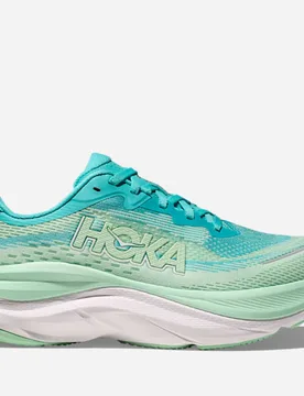 Women's Skyflow Road Running Shoes in Cielo Blue/Mint Fluorite, Size 5.5 - HOKA - FashionsVida
