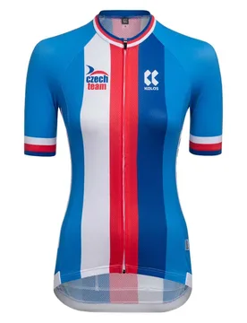 Maglia A Maniche Corte Czech Team Blue - KALAS - FashionsVida
