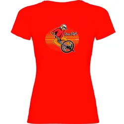 Maglietta A Maniche Corte Freestyle Rider Red