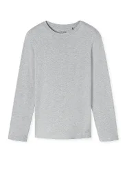 Pijama Camiseta de Manga Larga gris jaspeado gris 50