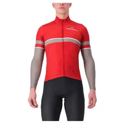 Maglia A Maniche Lunghe Retta Red / Grey Niquel